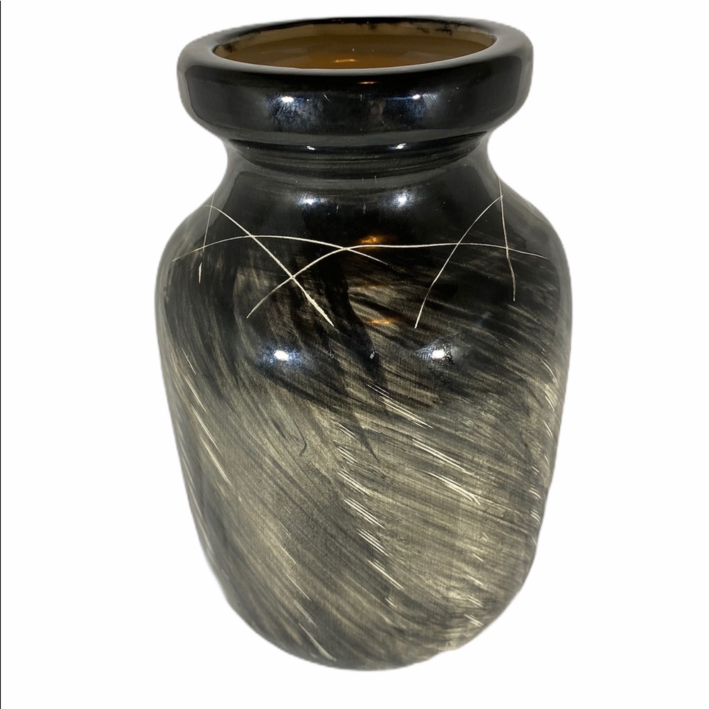 Black and Cream Antique Vase